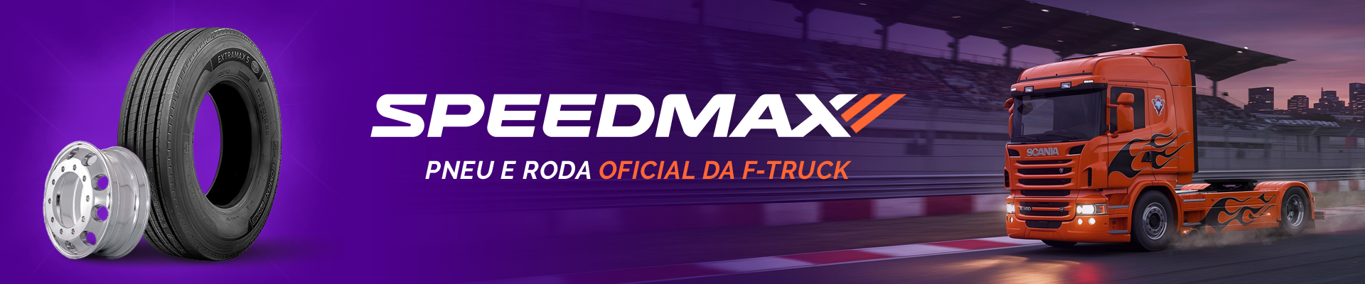 Speedmax - pneu e roda oficial da F-Truck